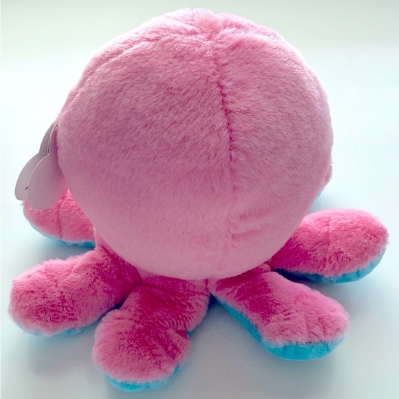 Ty Pink and Blue Octopus Plush - Sheldon - Picture 9 of 9